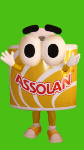 Mascote de vestir - Palha de aço