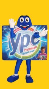 Mascote perrsonalizado - sabão-em-Pó